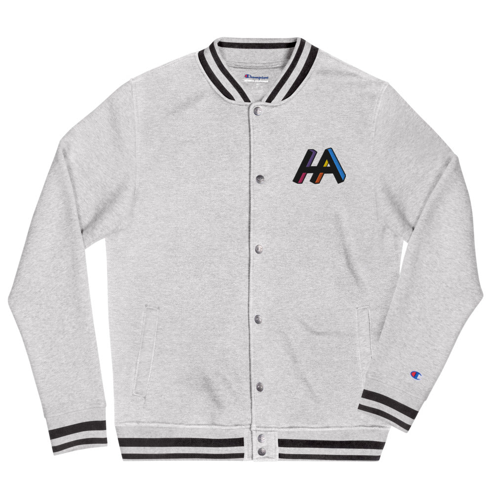 Embroidered HA LOGO Champion Bomber Jacket