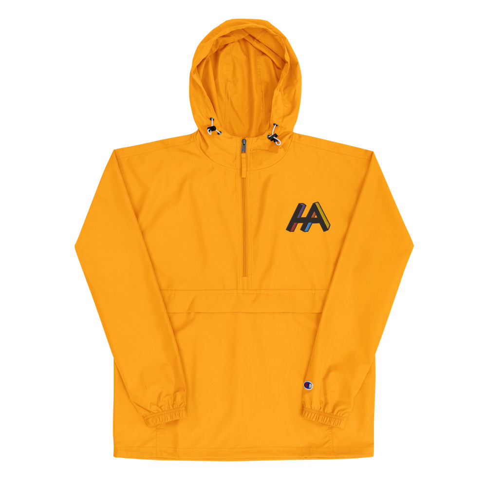 Embroidered HA LOGO Champion Packable Jacket