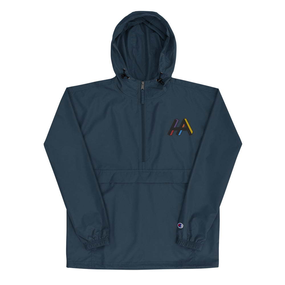 Embroidered HA LOGO Champion Packable Jacket