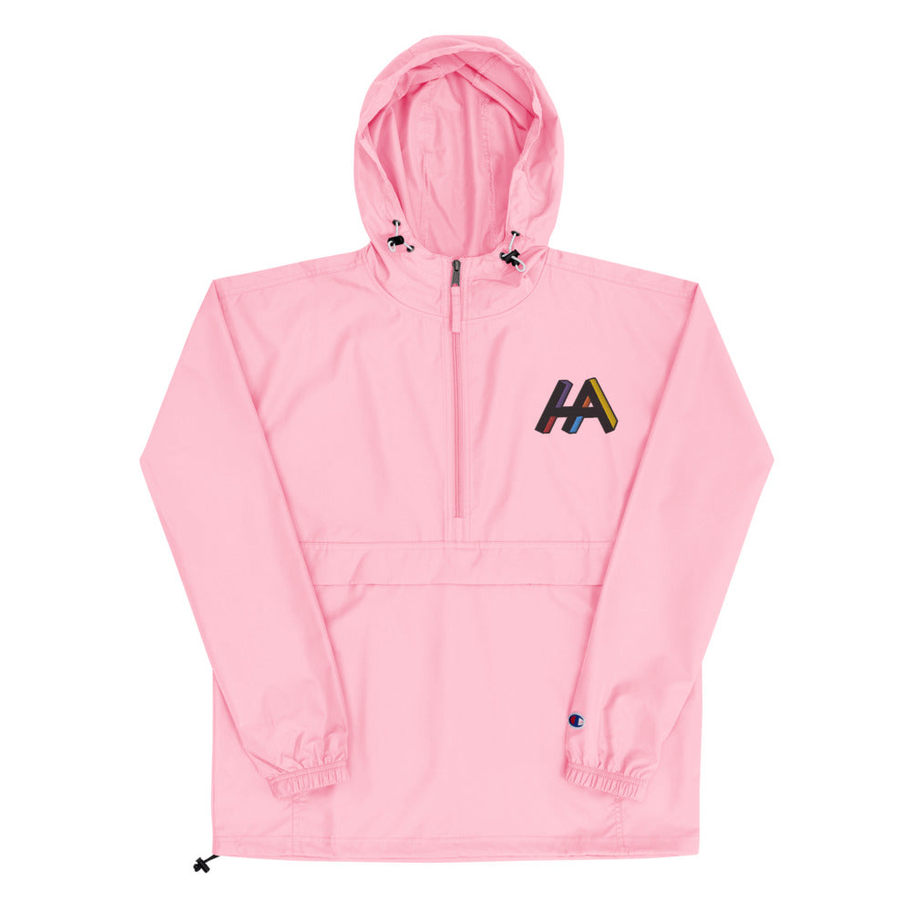 Embroidered HA LOGO Champion Packable Jacket