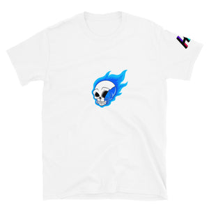 BLU FLAME SKULL 2 Short-Sleeve T-Shirt